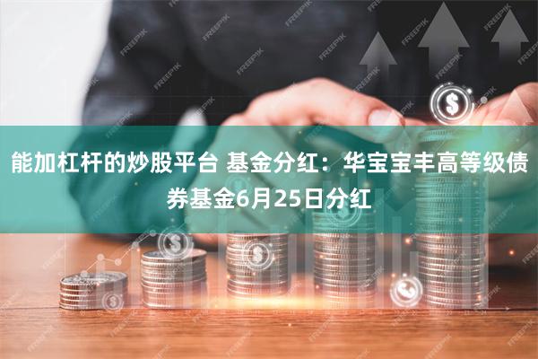 能加杠杆的炒股平台 基金分红：华宝宝丰高等级债券基金6月25日分红